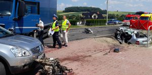 Inspektor pobrał dane cyfrowe z tachografu oraz karty kierowcy.