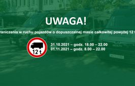 Baner ograniczenia w ruchu pojazdów.