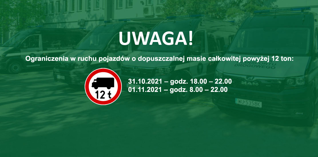 Baner ograniczenia w ruchu pojazdów.