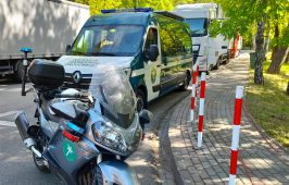 Motocykl w służbie WITD w Krakowie.