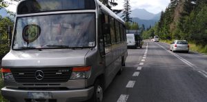 Autobus posiadał usterki zagrażające bezpieczeństwu w ruchu drogowym.