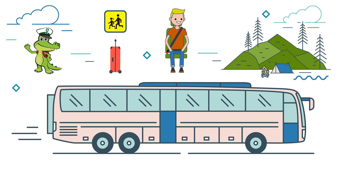 Infografika "Bezpieczny autokar".