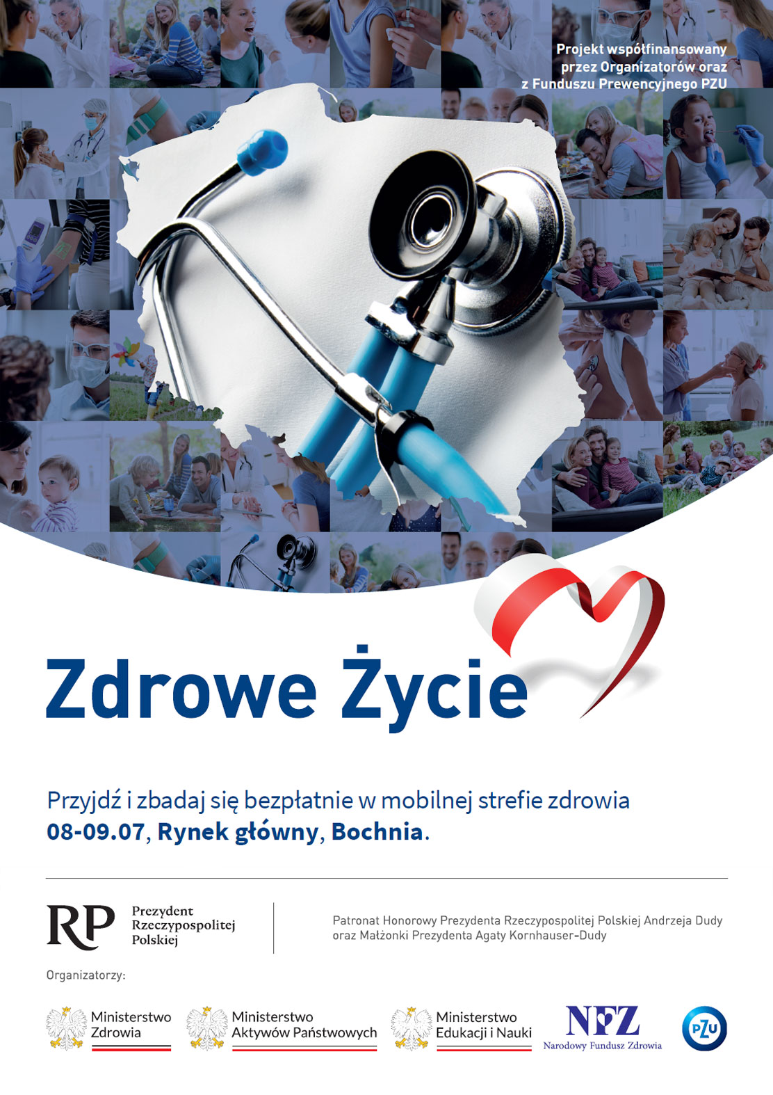 Przyjdź i zbadaj się bezpłatnie w mobilnej strefie zdrowia 08-09.07, Rynek główny, Bochnia.